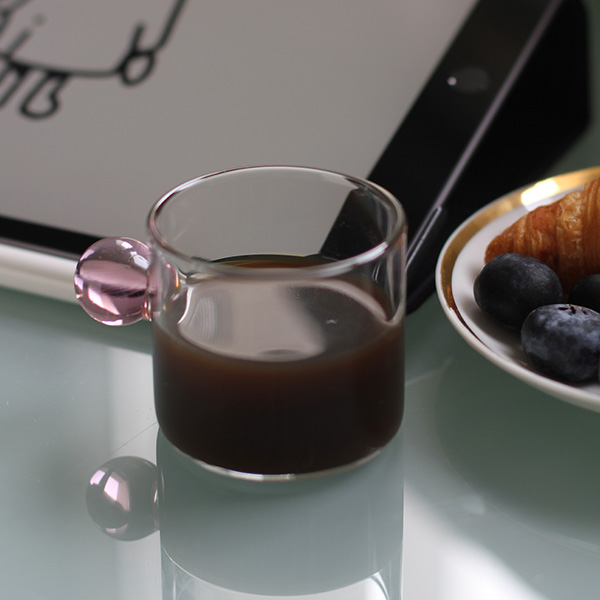 Addu pink coffee demitasse ambient photography